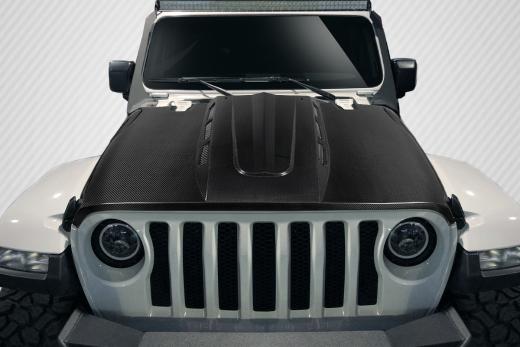 Carbon Fiber Energy Hood 18-up Jeep Wrangler JL, Gladiator